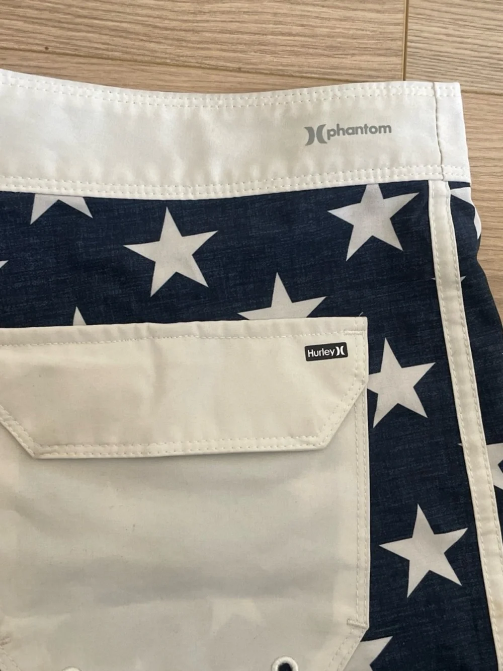 Hurley Red, White & Blue American Flag Board Shorts